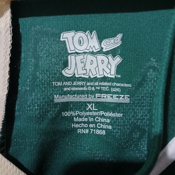 Tom and Jerry Men's Set Jersey & Shorts Size: XL (NEW) - Picture 3 of 12